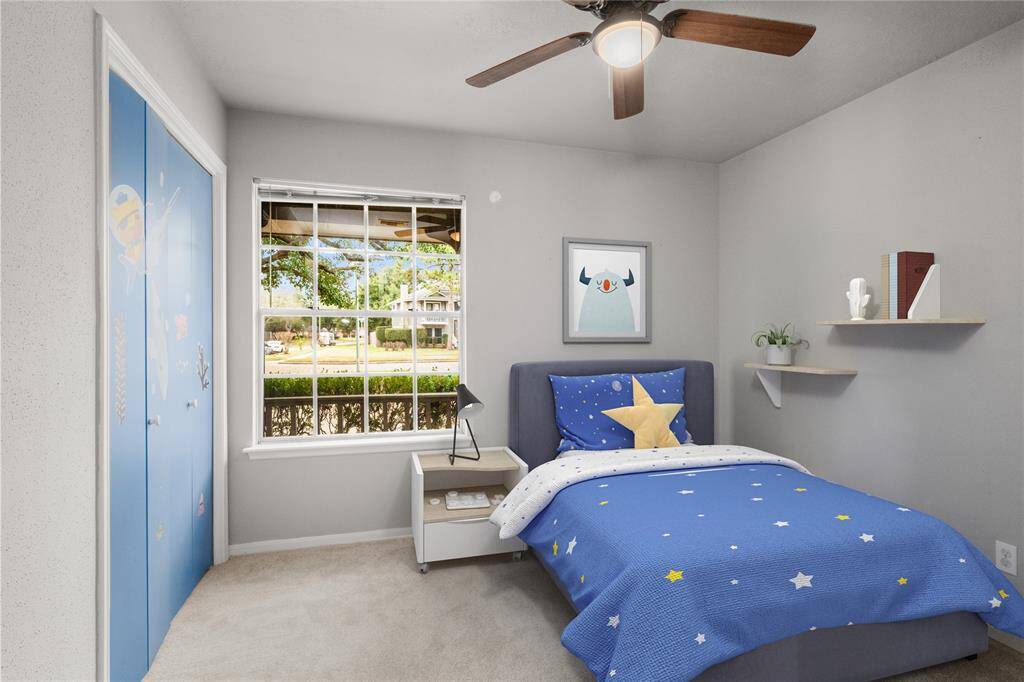 VIRTUALLY STAGED SECONDARY BEDROOM