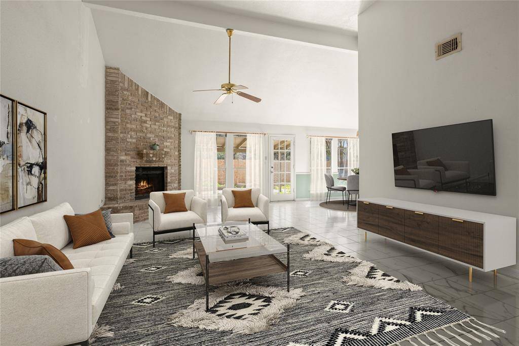 VIRTUALLY STAGED FAMILY AND BREAKFAST ROOM