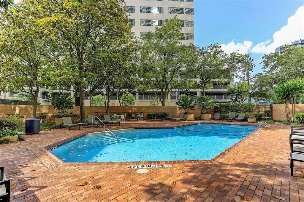 Enjoy year around swimming in the heated pool.