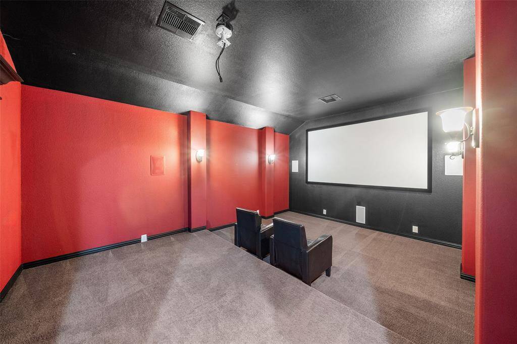 The large Media Room is perfect for an immersive movie experience.