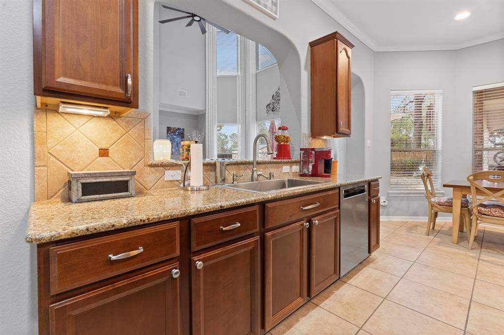 The kitchen is open to the great room.