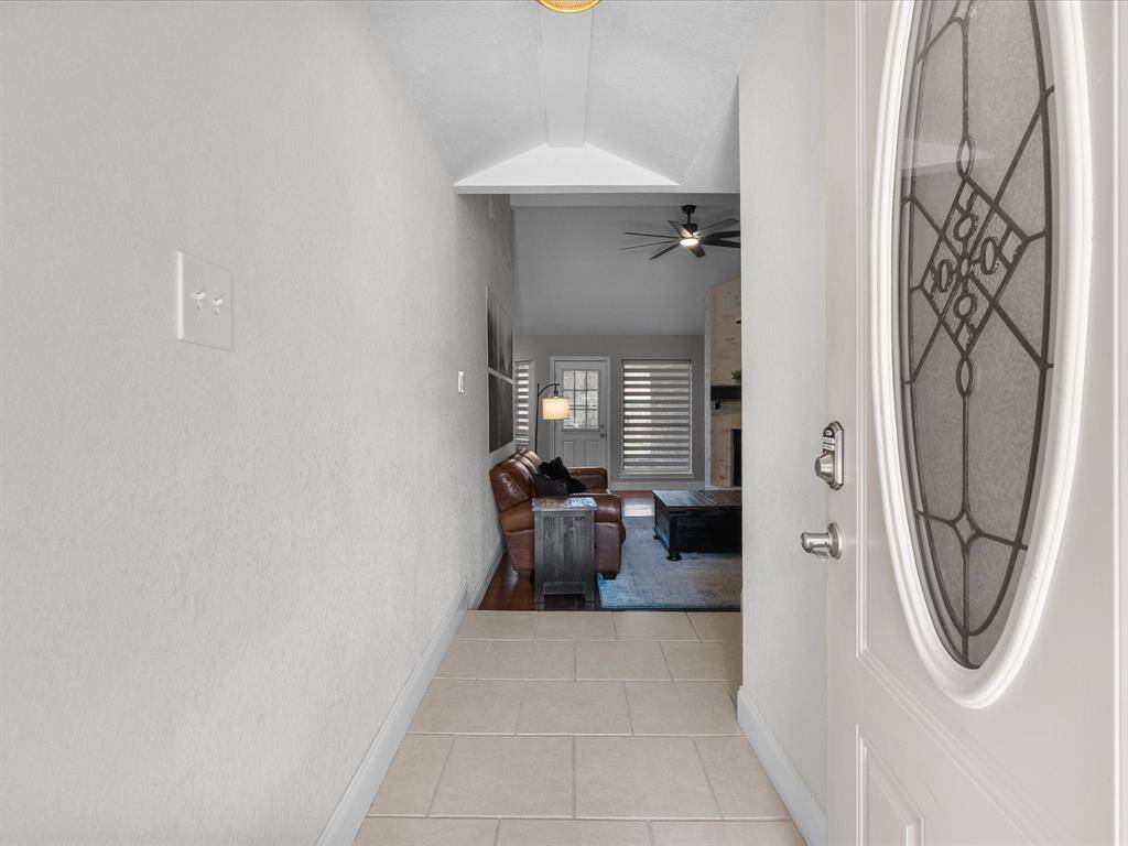 The front door opens into the living space