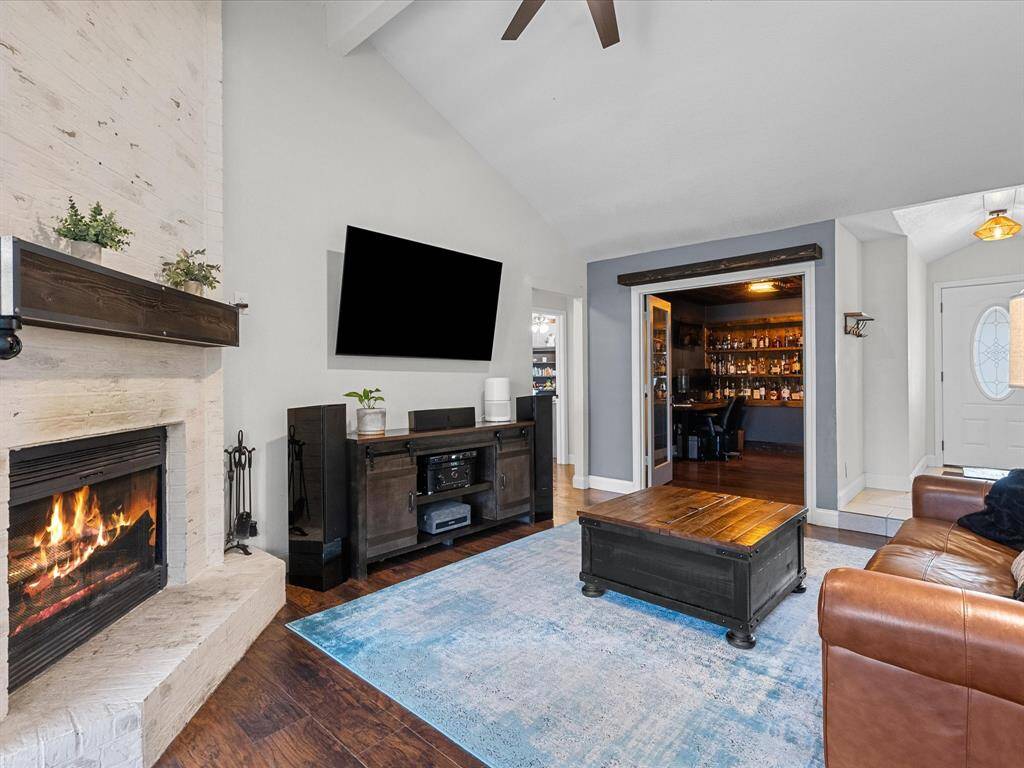 There is an office that could be used as a bedroom off of the living space