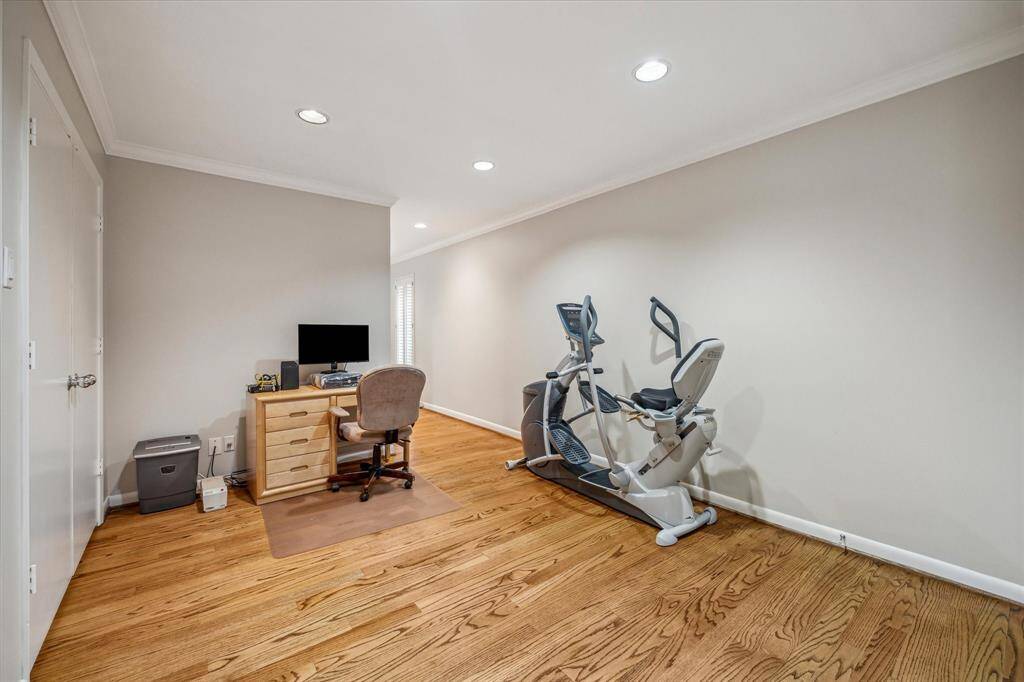 This flex space off the secondary bedrooms could be used as a play area or study. It is surrounded by three double door closets with fantastic storage.  This home offers fabulous storage to keep you well organized!