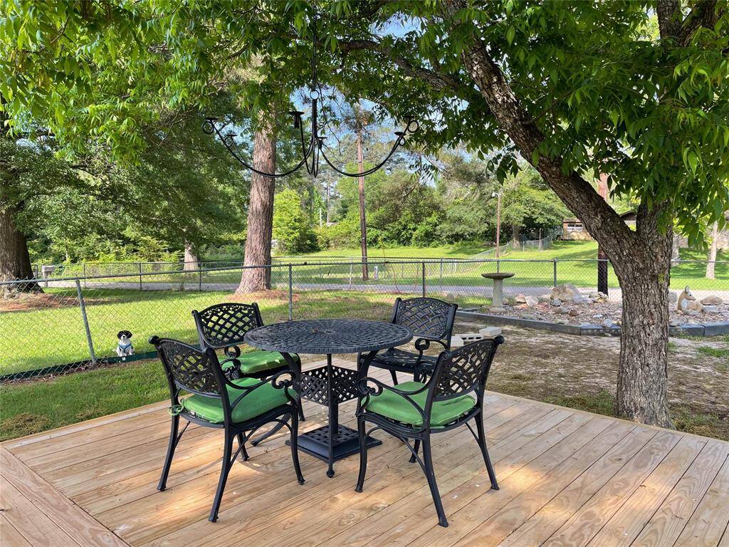 Deck in Backyard
