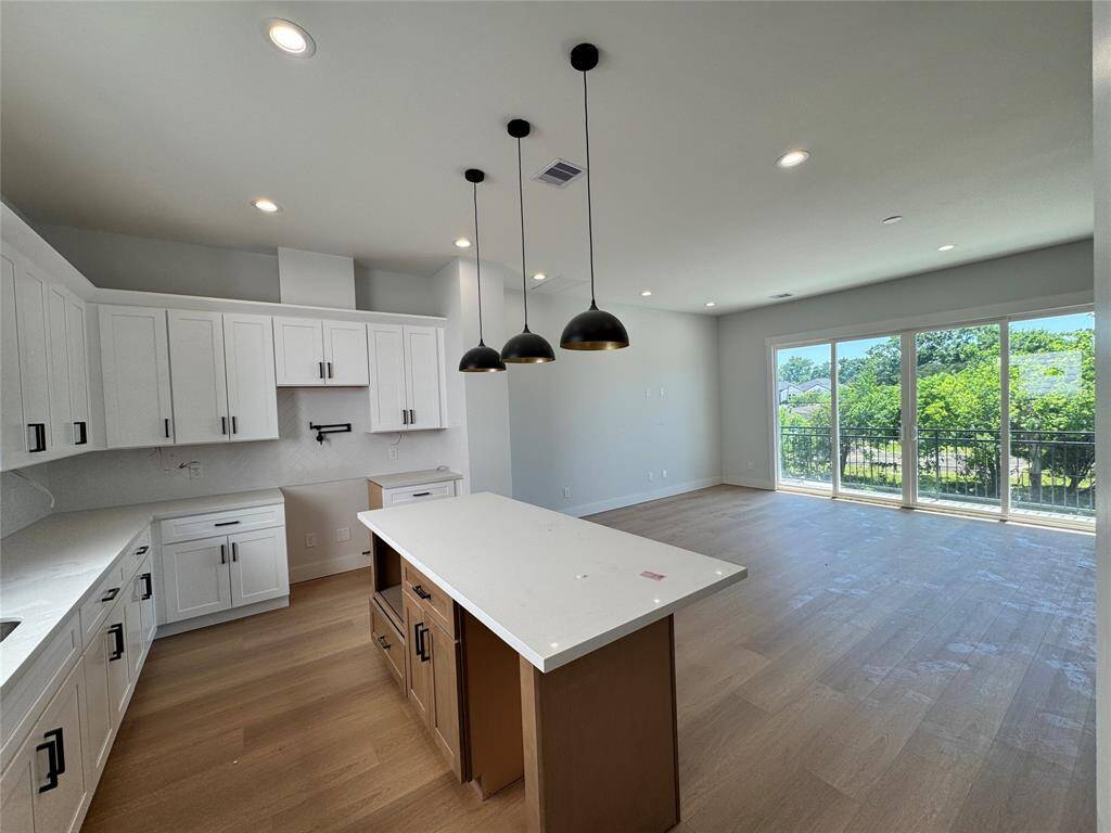 Open concept kitchen