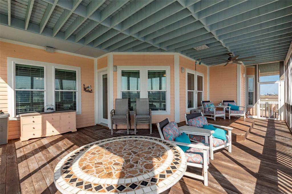 second floor screened porch off living room