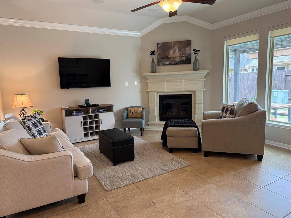 STONE CAST FIREPLACE