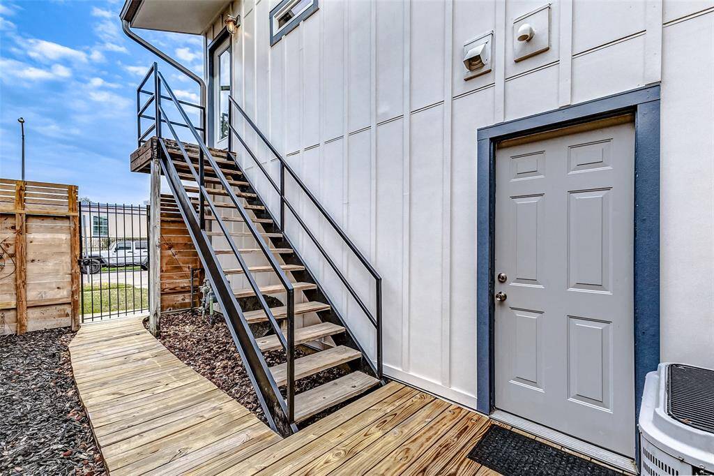Private entrance to garage apartment—ideal for rental income or welcoming guests!
