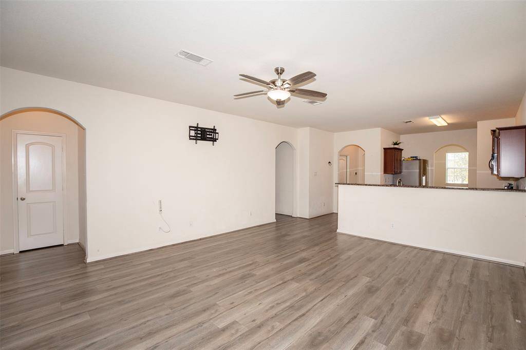 Another view of the spacious family room.