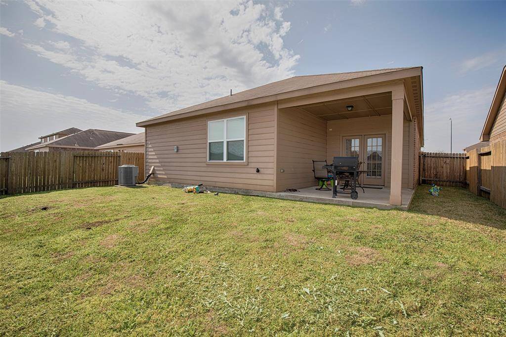 A view of the back of the home.