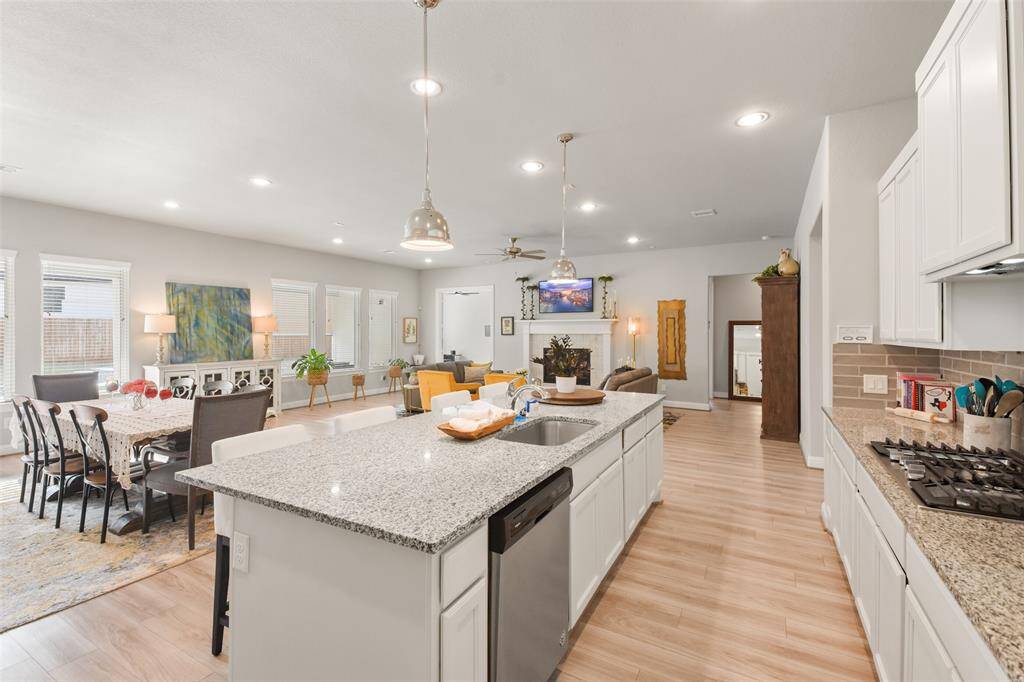 Look at that island and room for seating.