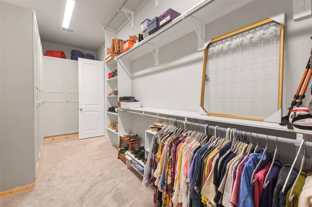 Loads of counterspace and storage. Also open to second massive closet.