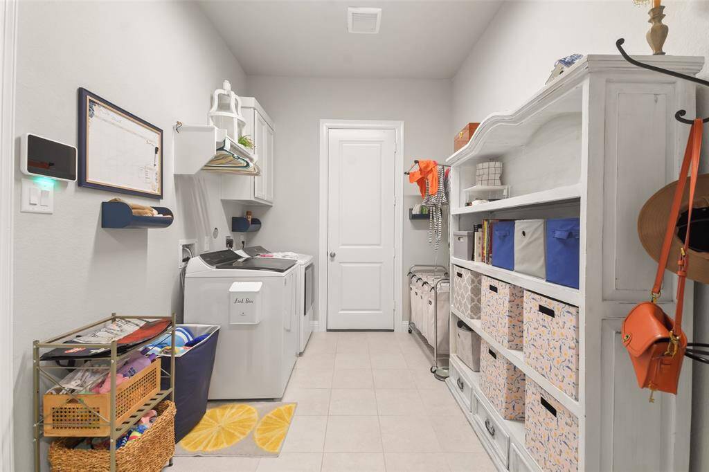 Bonus room in the garage. This is perfect for those that both works from home.