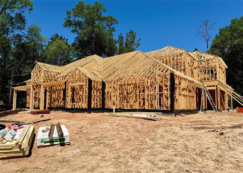 View of the front looking to the left. Garages are side load on the right hand side of the home as seen here.