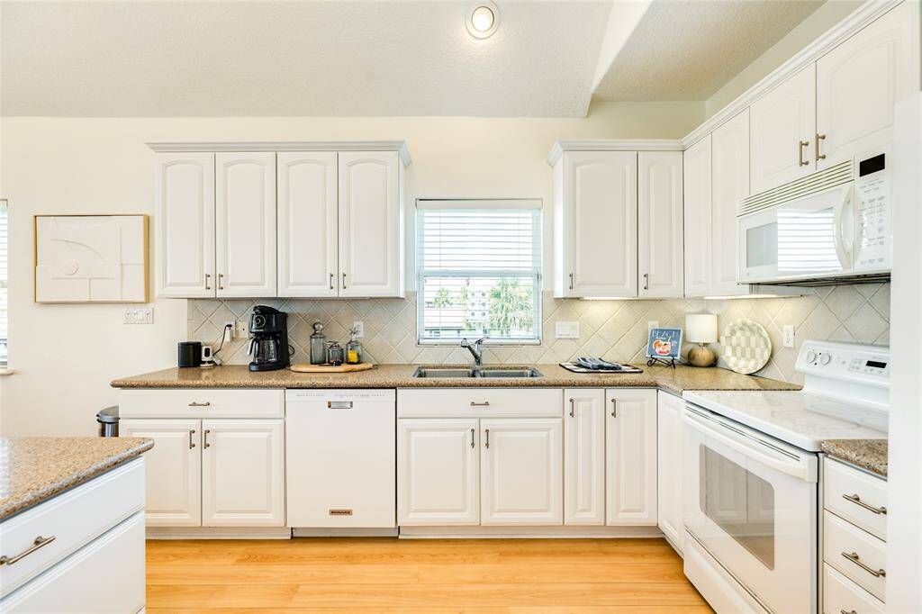 So much storage! And views of the wetlands while you wash dishes!