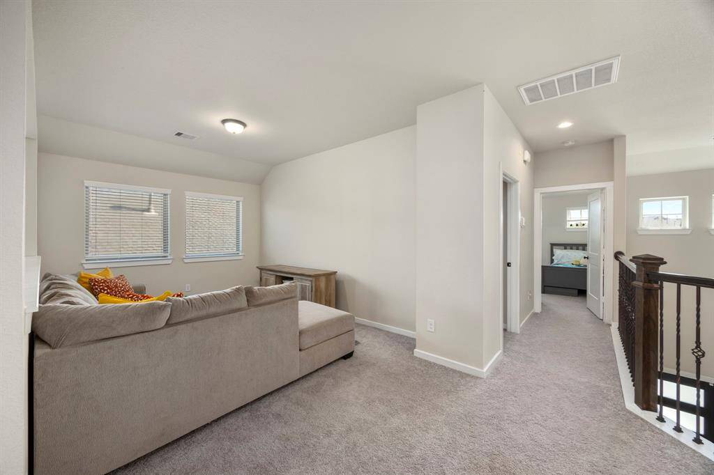 Upstairs living area or game room.