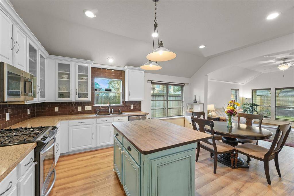 Kitchen opens to family room and great for entertaining.