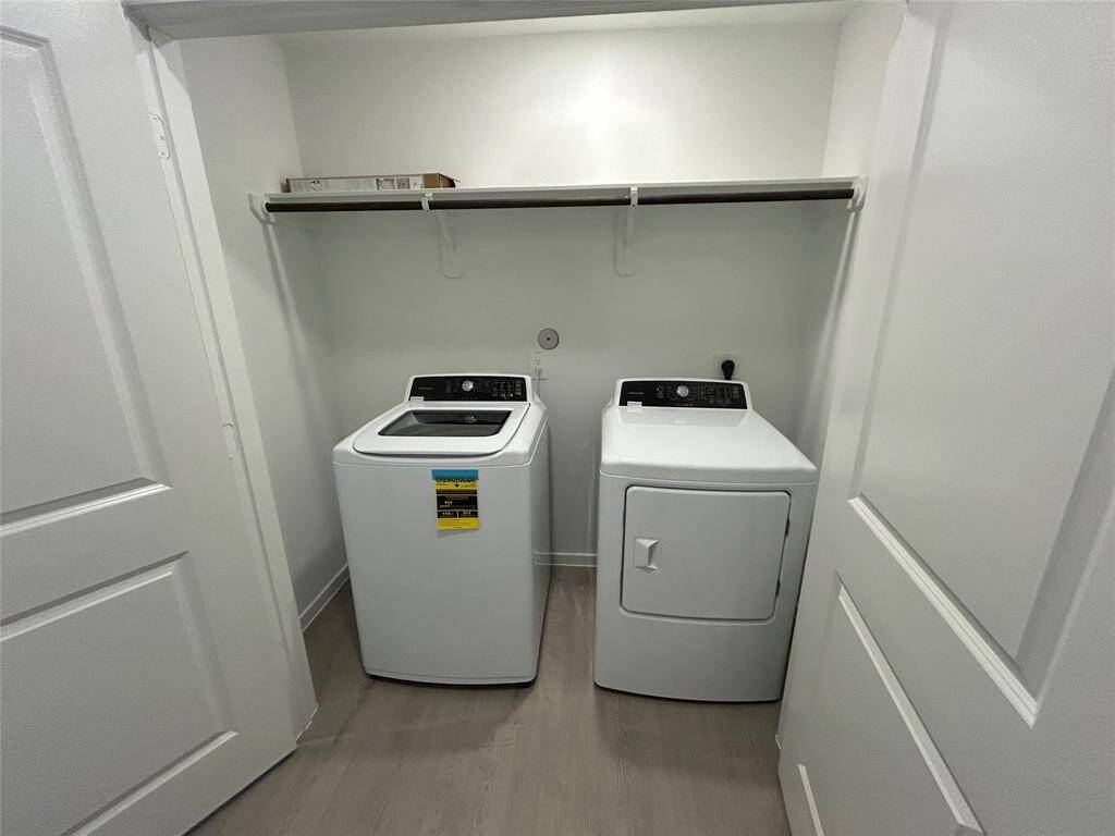 Utility Room inside with 2 brand new Washer & Dryer for your Dry-cleaning convenience