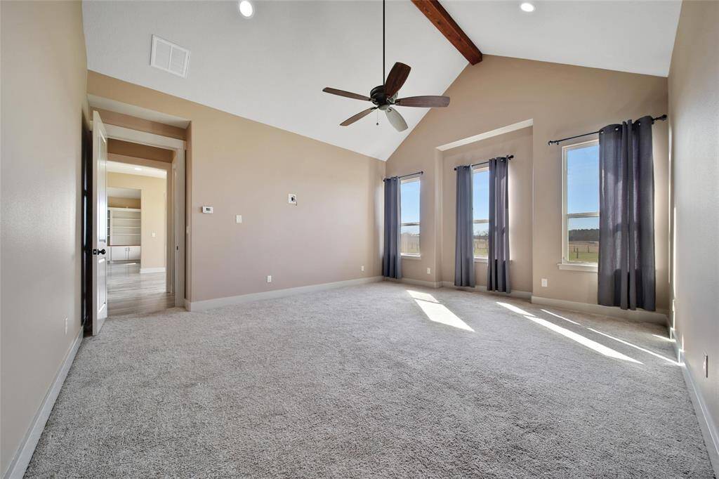 Gorgeous beam and high ceilings