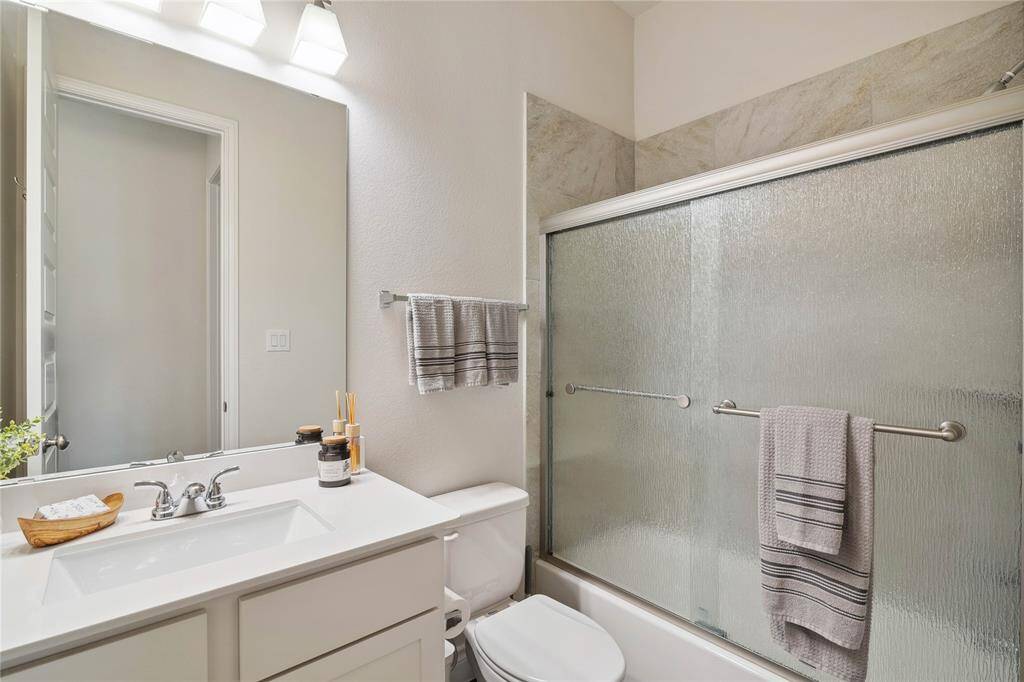 This second Full Bath is located to the left of Bedroom#3 and also accessible to Bedroom #2.