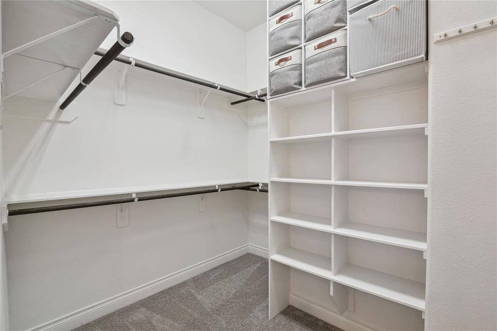 Welcome to this large, amazing and well thought out closet to the left of the soaking tub!