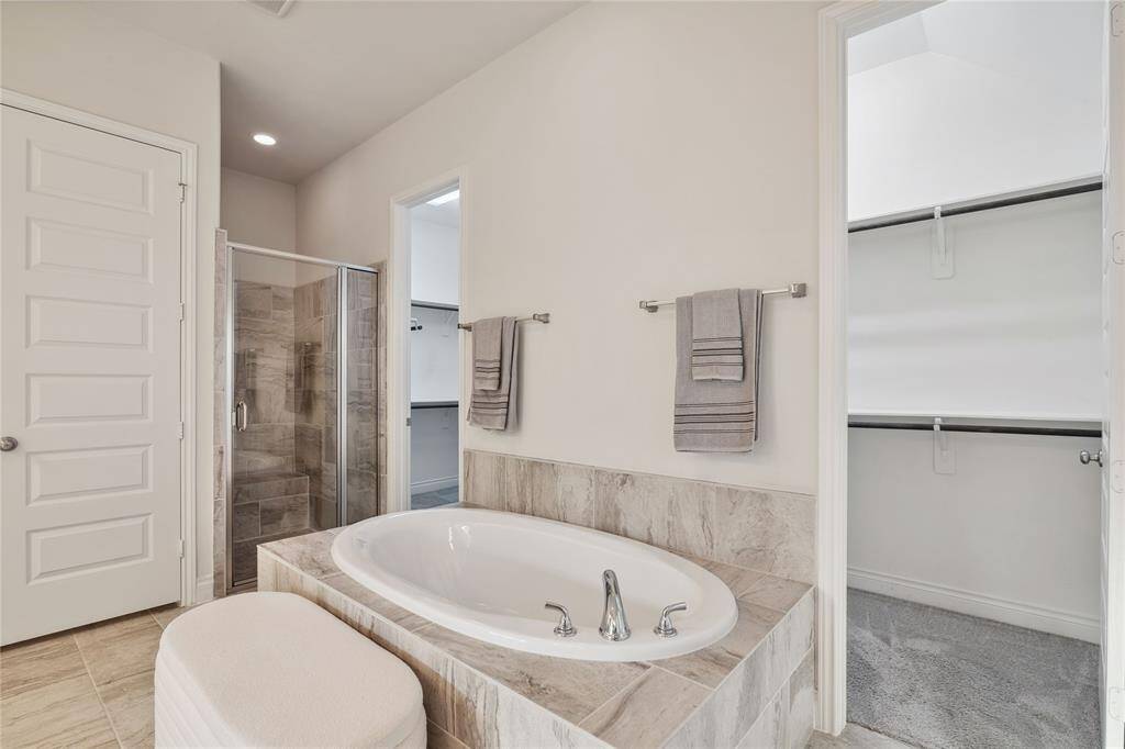The closet on the right is separate from the other and very large!