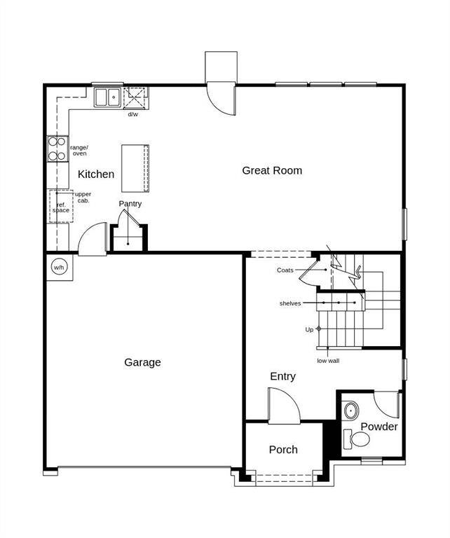 This floor plan features 3 bedrooms, 2 full baths, 1 half bath and over 1,900 square feet of living space.