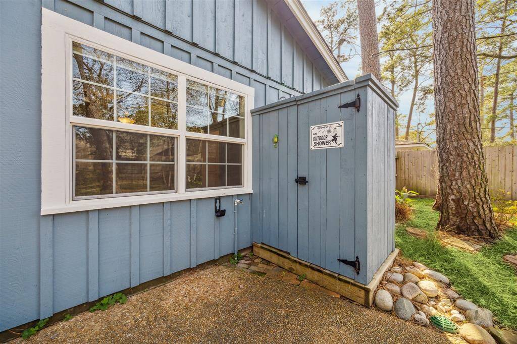 Maximize your comfort on those hot summer days, or clean up after yard work with this outdoor shower.