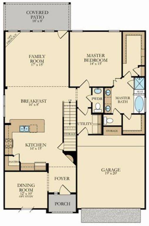 This open concept floorplan features energy efficiency & smart home technology.