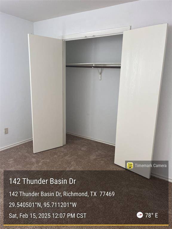 2nd Bedroom showing closet.