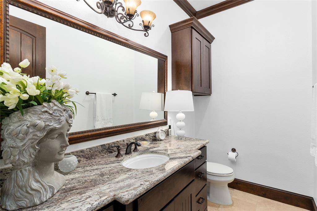 Half bath upstairs.