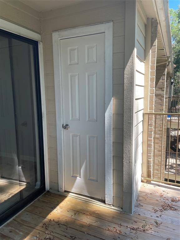 Storage area on outside deck