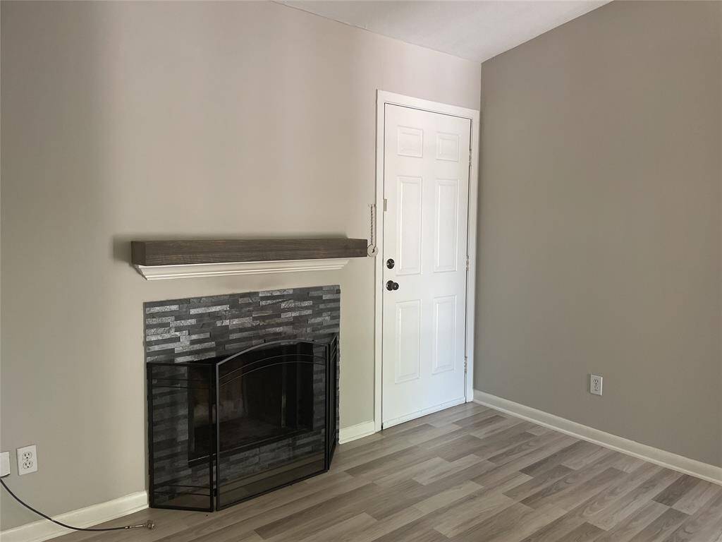 Wood burning fireplace