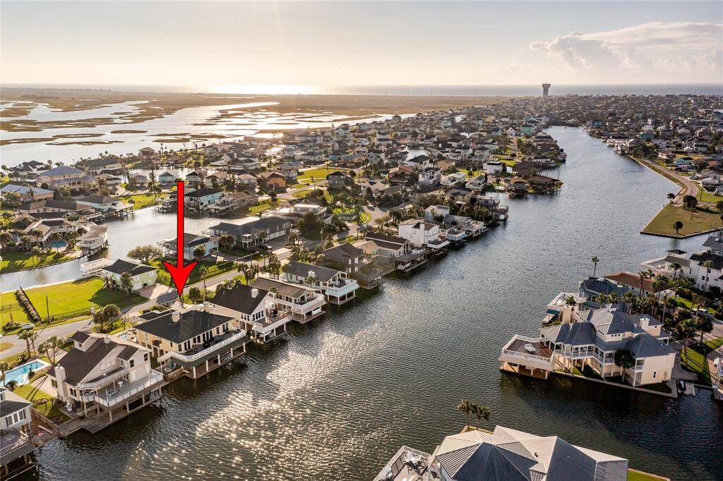 Aerial - canal side facing south