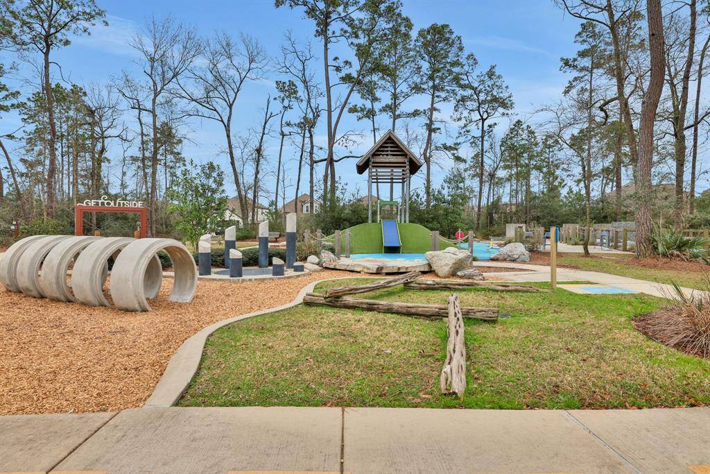 A toddler playground with creek fall surface areas for the little adventurers