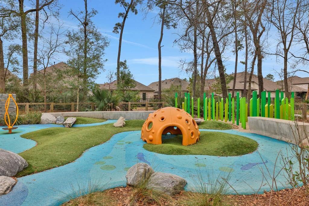 A toddler playground with creek fall surface areas for the little adventurers