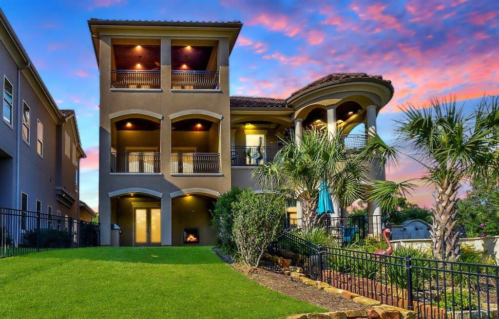 Waterfront backyard with room for a pool.