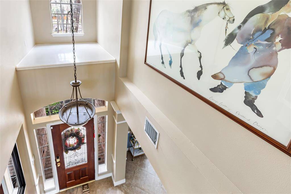 View from above to entry