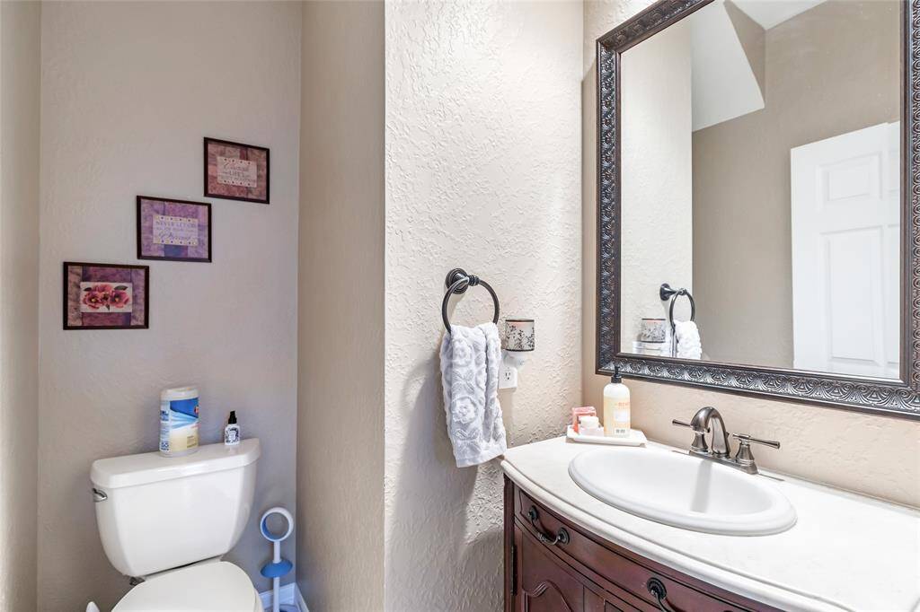Half bath downstairs for guests