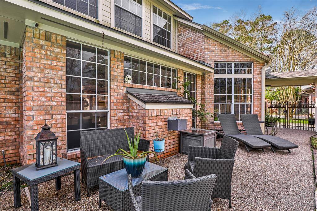 Back yard patio area.