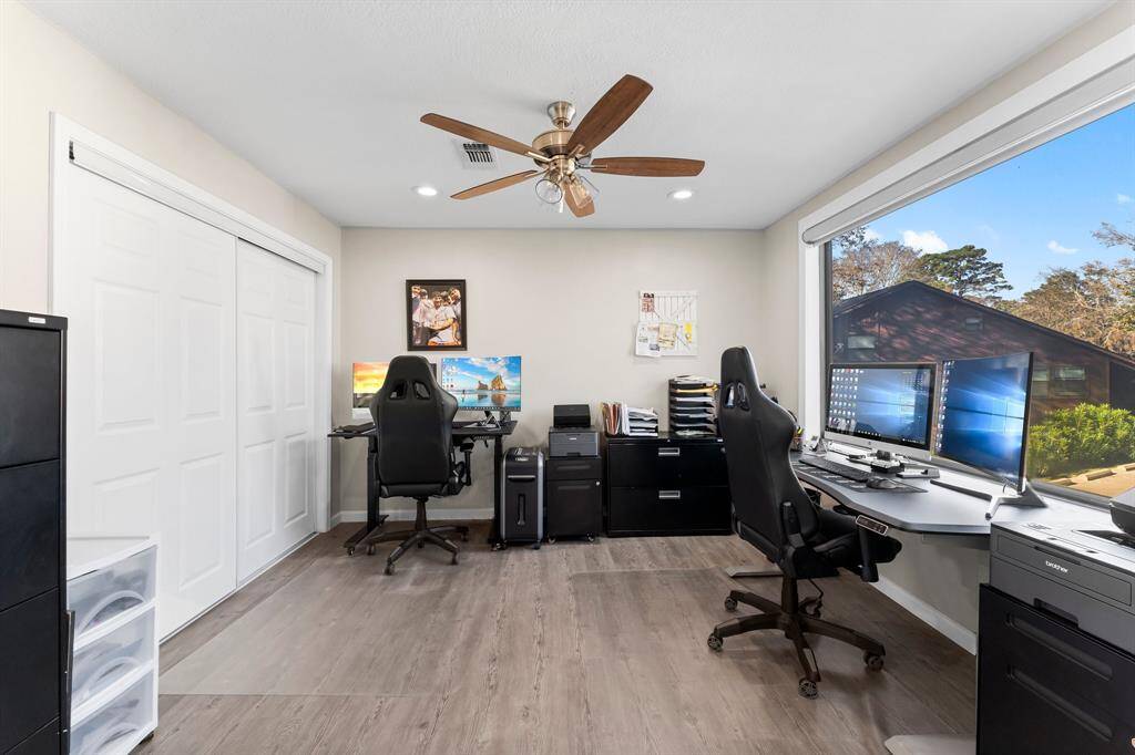 4th bedroom, currently being utilized as an office