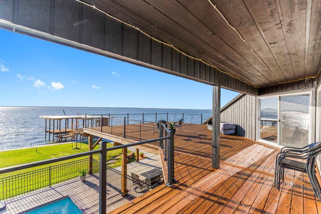 Deck upstairs provides access to the 2nd floor bedrooms and family space