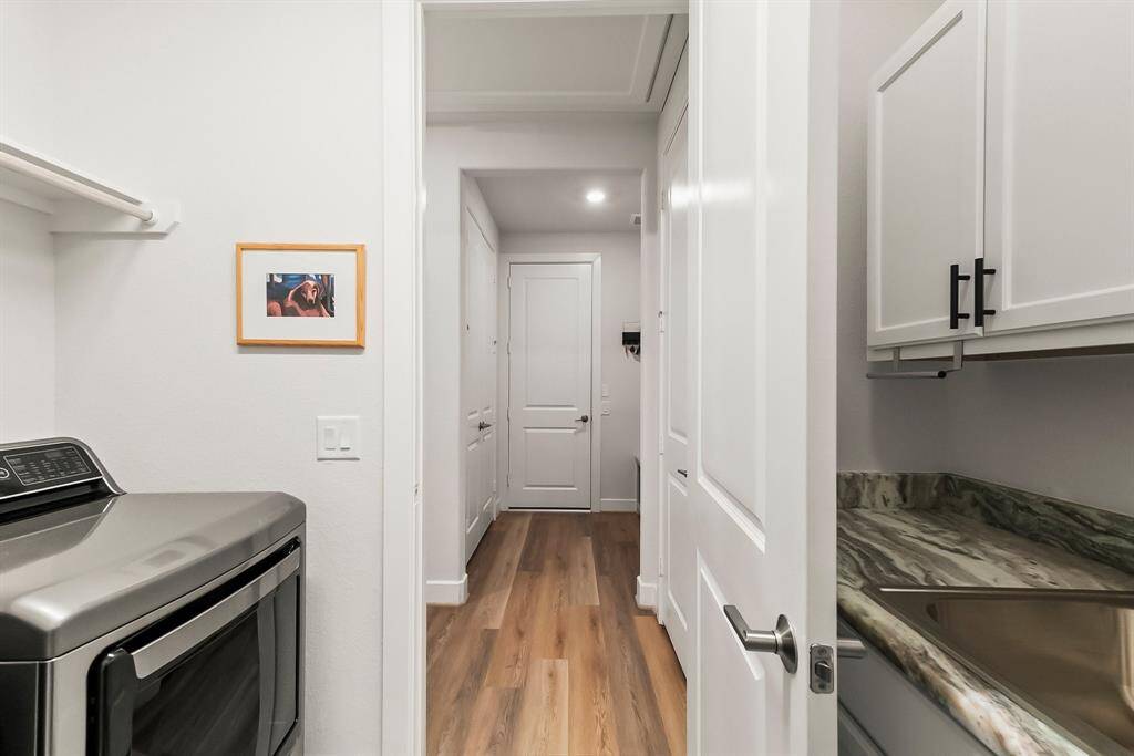 spacious laundry room