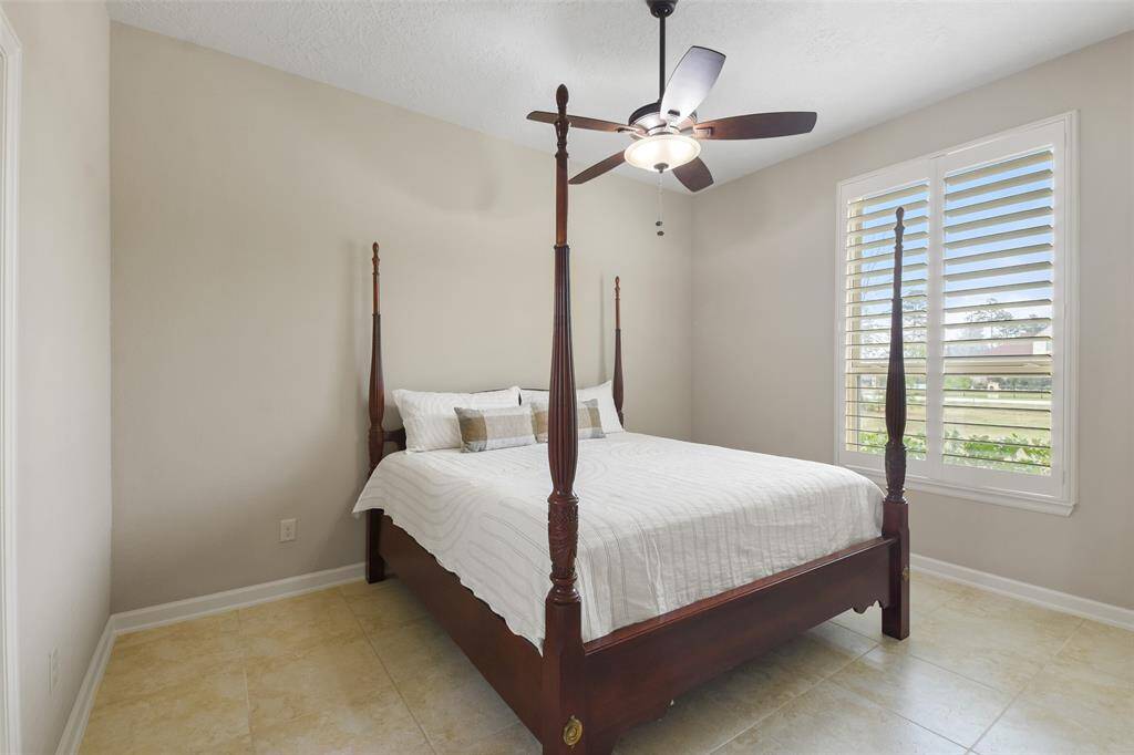 Secondary bedroom shown with king size bed