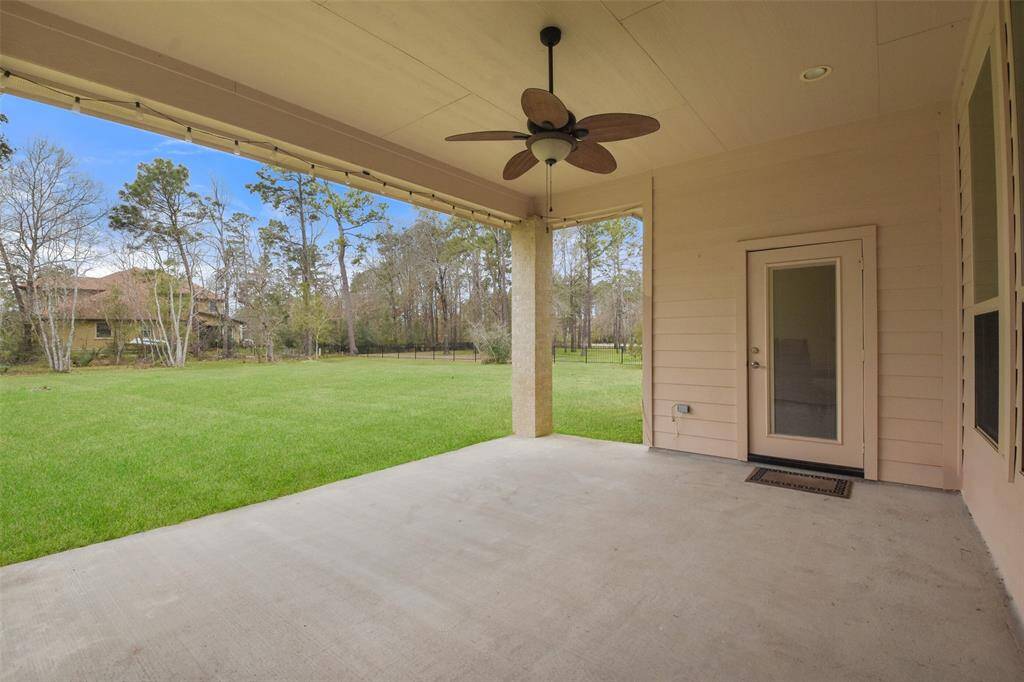 Great covered patio