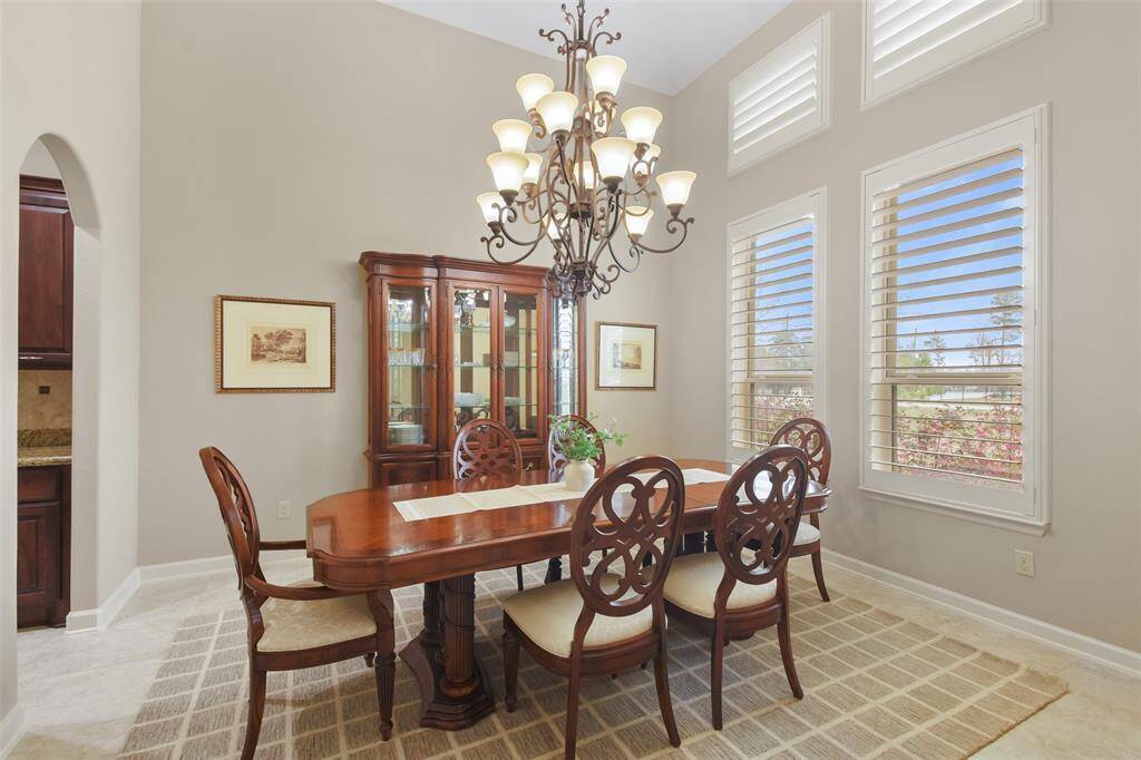 Stunning dining room with space for a large table