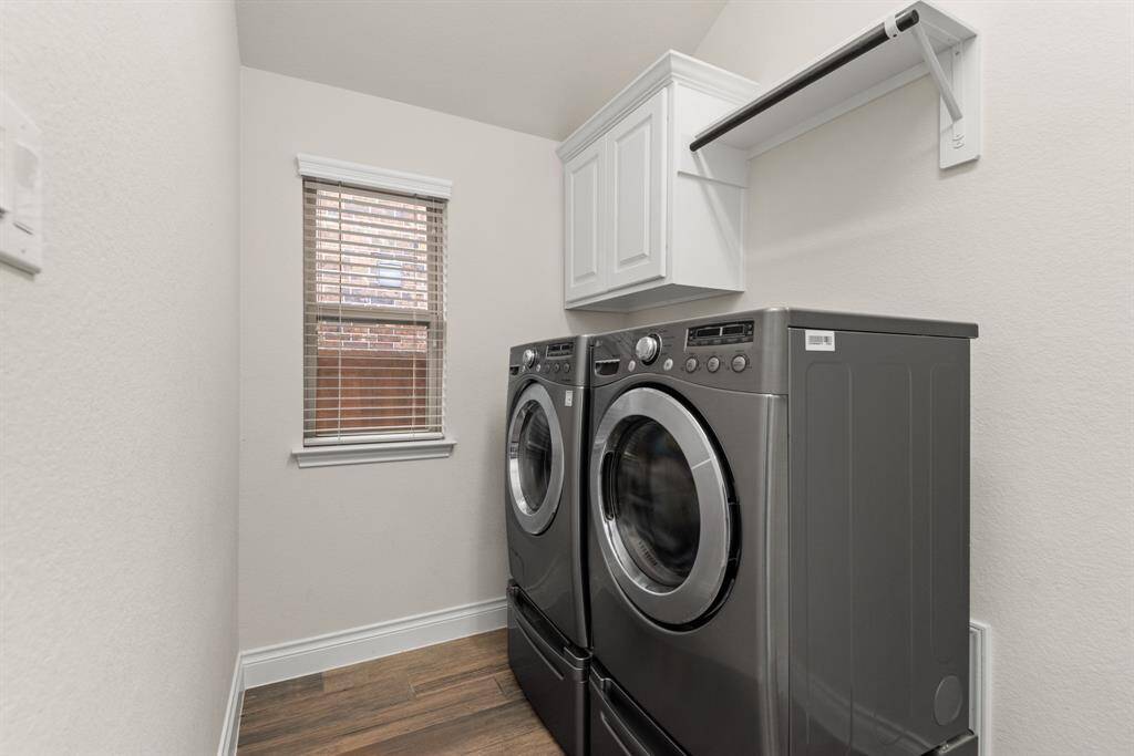 Washer and dryer stay.