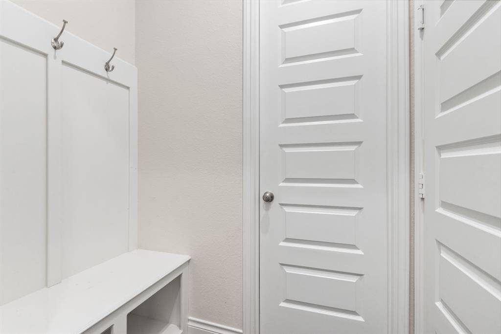 Mud room off the garage.