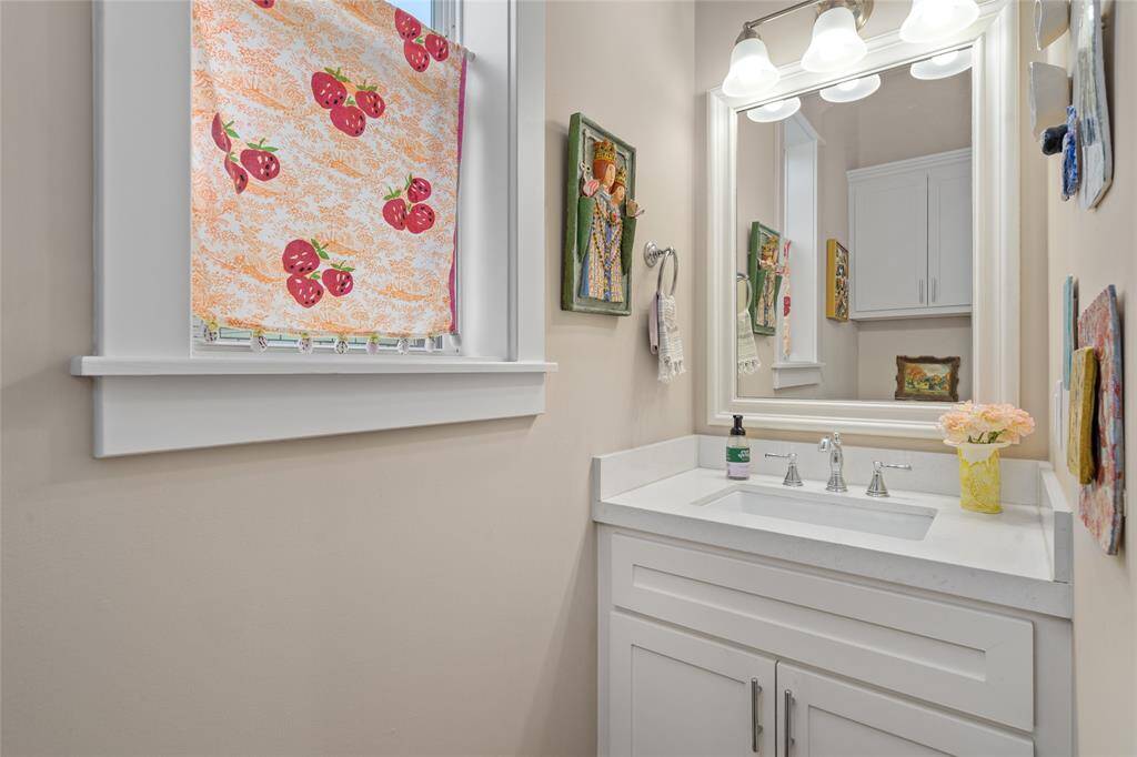 Half bath located on the second floor